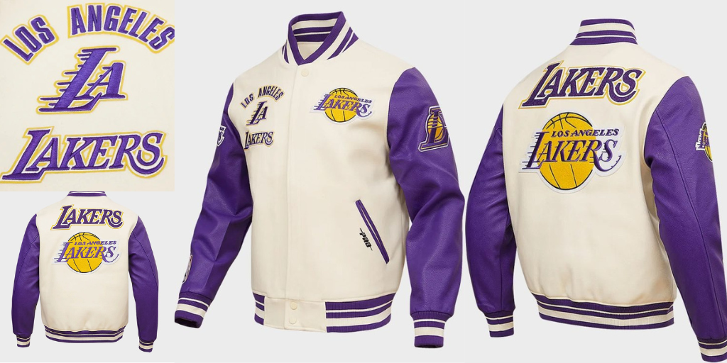 Custom LA Lakers jacket with patches